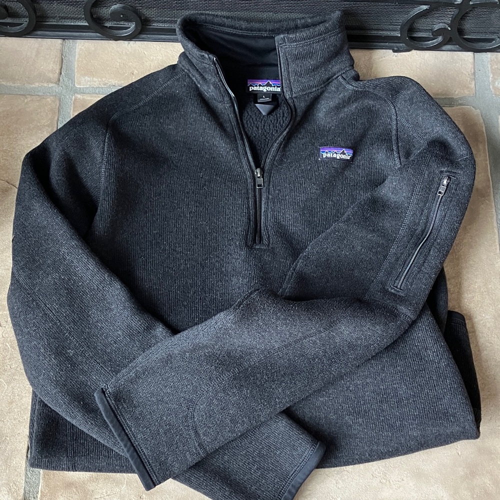 Patagonia Charcoal Gray Quarter-Zip Fleece
